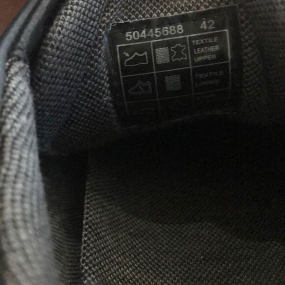 BOSS Hugo Boss mixed material trainers Leather suede nylon size 42 (9) - Picture 6 of 7